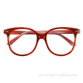 Gafas de oculares de acetato de lentes de colch de porieras al por mayor gafas ópticas